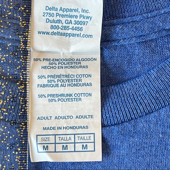 Social Distancing T Shirt, Graphic T, Funny, Blue and Yellow, size M - Picture 5 of 6